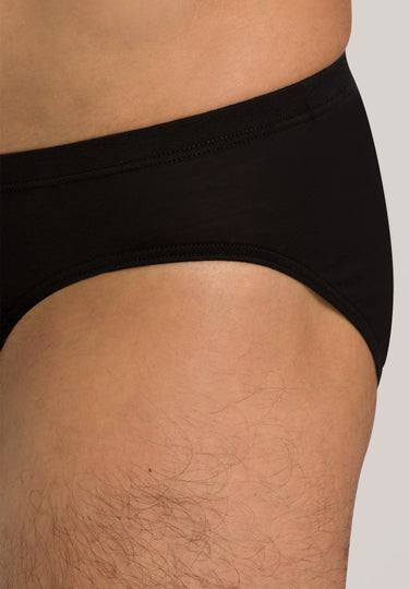 73501 Cotton Sporty 3/4 Brief - 199 Black